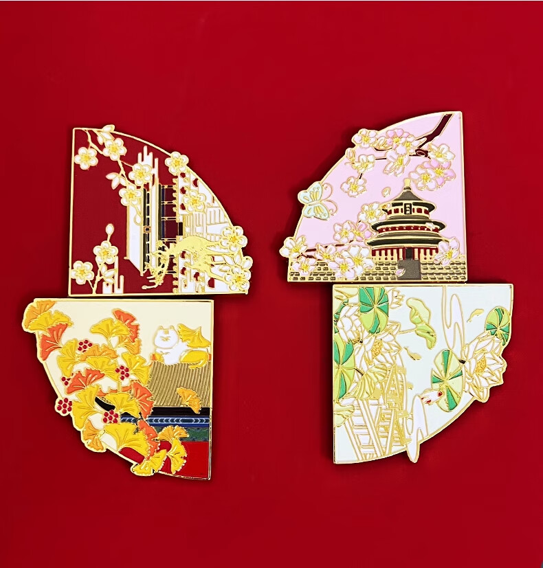 Ouliwen Chinese-Style Magnetic Refrigerator Magnet, Creative Cultural And Creative Gift, National Trend Bookmark, Magnetic Sticker, Museum Beijing Tourist Attraction Souvenir, Graduation Season Gift 8