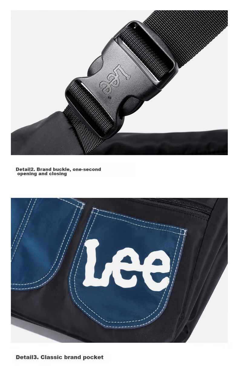 Lee Trendy Crossbody Bag, Casual Outdoor Commuter Messenger Bag for Women And Men, Large Capacity Fashionable Shoulder Bag 13