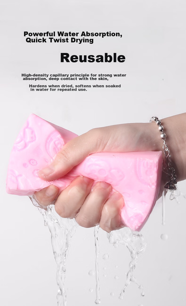 Jiebishi Bath Scrubber, Exfoliating Tool for Adults And Children, Powerful Sponge for Bathing, Mud Removal And Back Scrubbing, 3-Pack 3