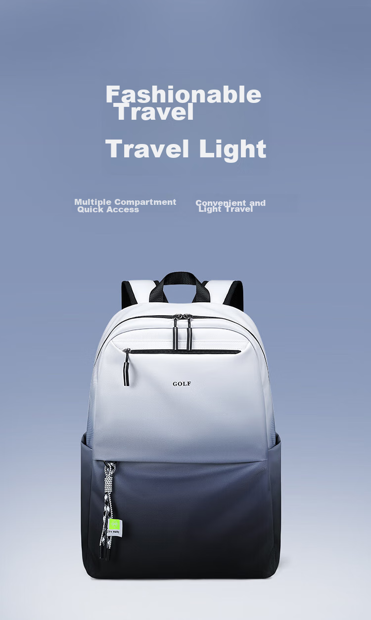 GOLF Backpack for Men, Travel Bag, 15.6/16 Inch Laptop Backpack, Gradient Design, Business Commute Backpack for Students And Professionals 4