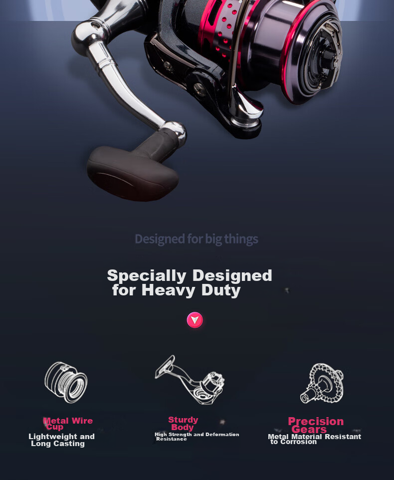 GW GW Fishing Trawler Haoshui 2000S Model, Inclined Metal Spinning Reel, Sea Fishing Shallow Cup Spinning Reel 2