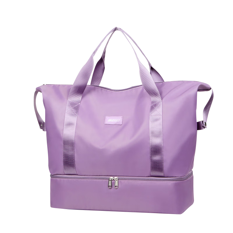 NOLANSEND Travel Bag, Large Capacity Handheld Sports Fitness Bag for Men And Women, Short-Trip Luggage Storage Bag, 515 Purple
