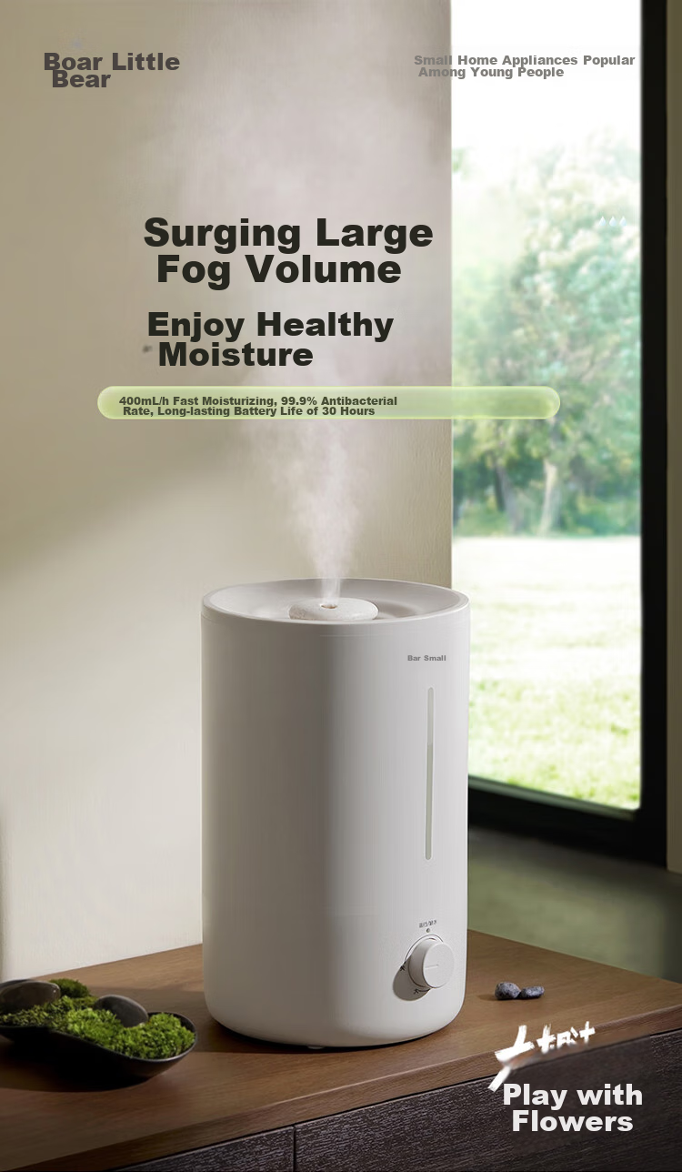 Bear Humidifier for Home Bedroom, Air Moisturizing for Mothers And Babies, Specialized for Rhinitis And Antibacterial, Office Desktop Small Air Conditioner Humidifier JSQ-Z50G2 1