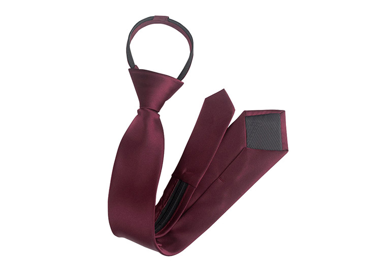 GLO-STORY Women's Short Tie, Preppy Style Necktie, 6cm Formal Business Zipper No-Tie Tie, Mid-Autumn Festival Gift 9