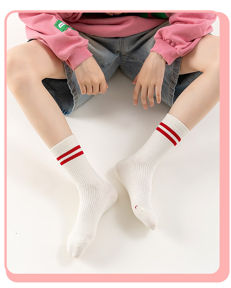 YUZHAOLIN Girls' Socks, Autumn And Winter Lace Mid-Calf Socks, Korean-Style Princess Style, Seamless Socks for Children And Baby Girls, Autumn Season Children's Socks 10