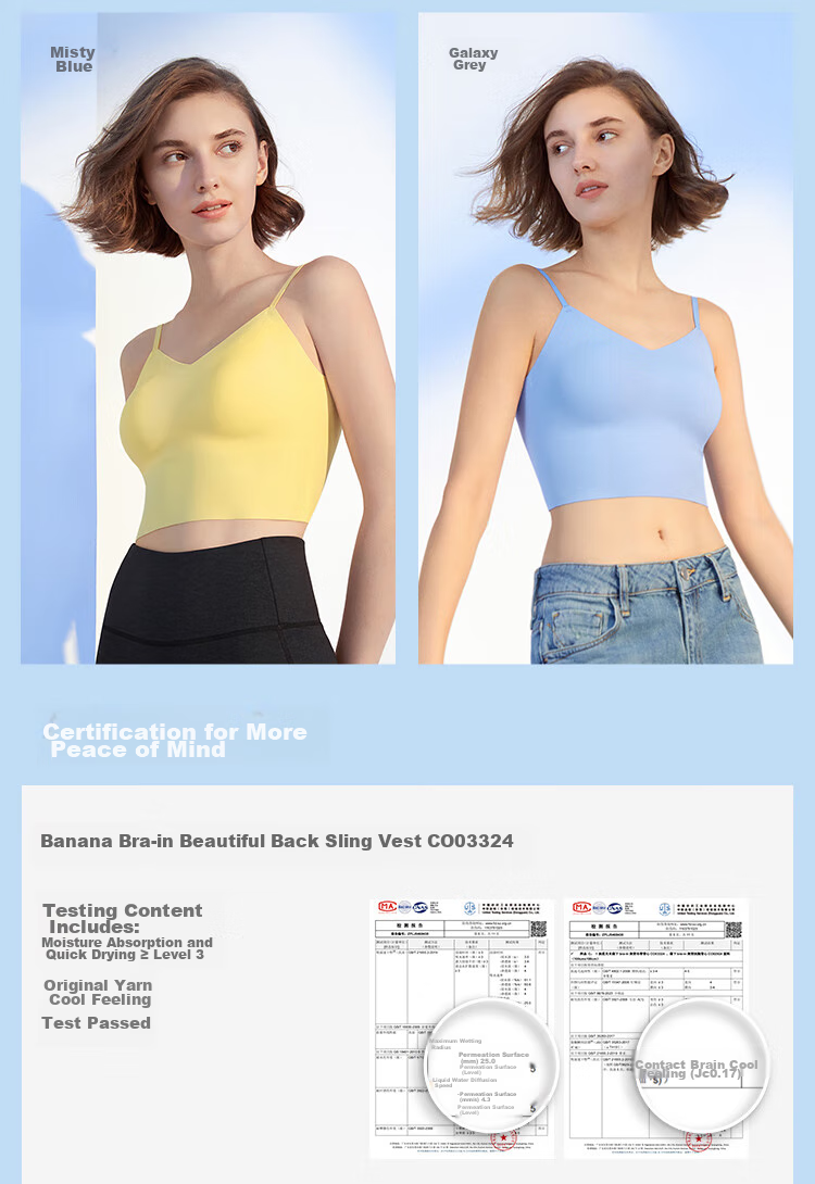 Beneunder Bra-In Camisole with Chest Pad for Women, Versatile Base Layer, Wearable as Outerwear, Beautiful Back Design, Cooling Feel, All-Season Versatile 41