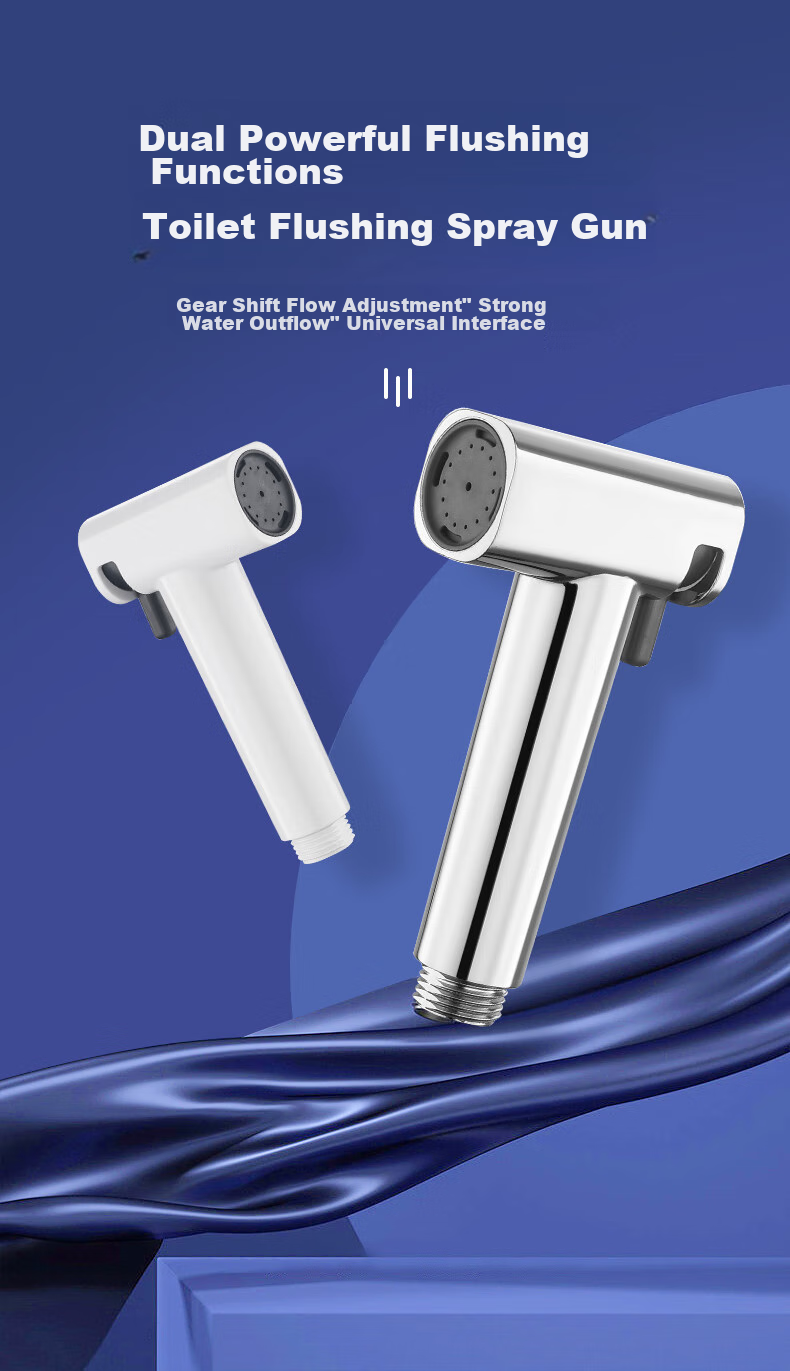 ARROW Bathroom Toilet Spray Gun, Urinal Flushing Device, Toilet Cleaning Sprayer, Shower Head, Dual Water Outlet Pressurized Water Gu 2