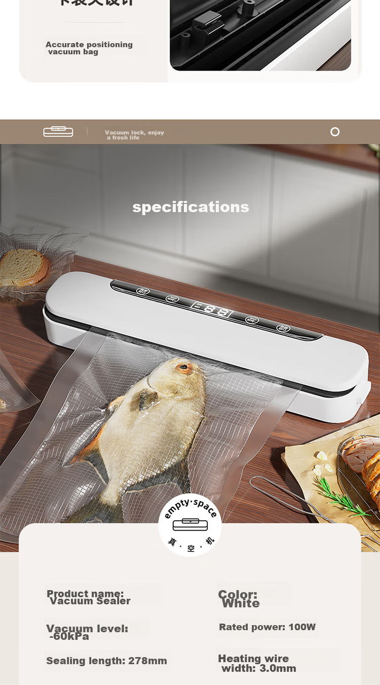 Baijie Food Grade Vacuum Sealer Bags Large 30x40cm Food Vacuum Seal Storage Bags Packaging Bags Preservation Bags Compression Storage Bags 17