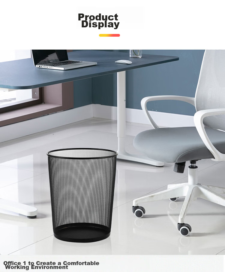 Haisidike Commercial Trash Can, Random Color (1 Piece), Simple And Stylish Paper Basket, Hollow Garbage Bin, Kitchen Bathroom Plastic Trash Can, HKL-6 11