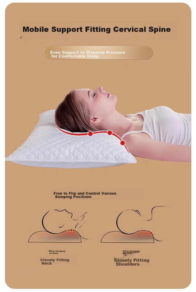 YALU & FREEDOM Pure Cotton Buckwheat Pillow, 100% All Buckwheat Hull Pillow Core, Adjustable Height, Cervical Spine Protection, Gray 9