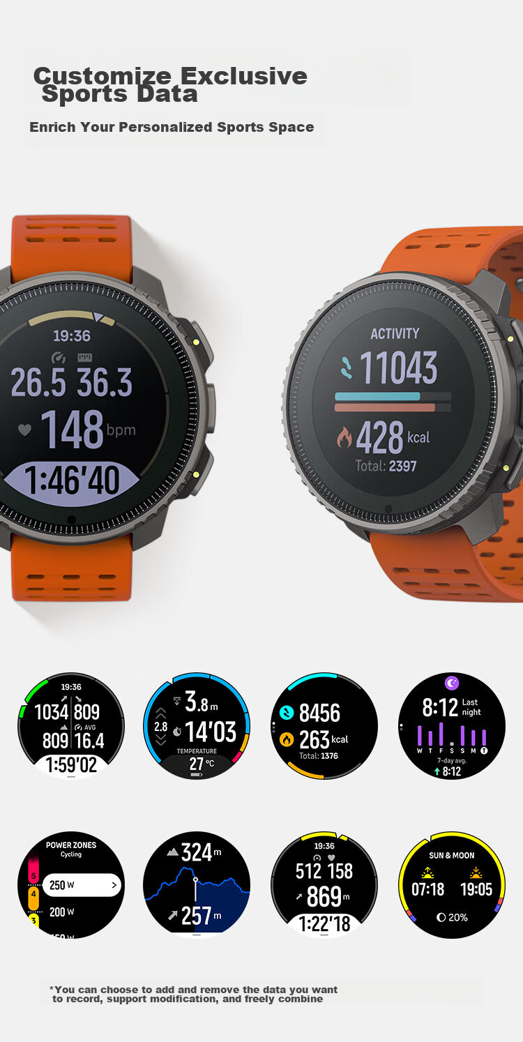 SUUNTO Vertical Outdoor Adventure Watch, GPS Positioning, Heart Rate And Blood Oxygen Monitoring, Smart Sports Watch, Birthday Gift, Sand White 13