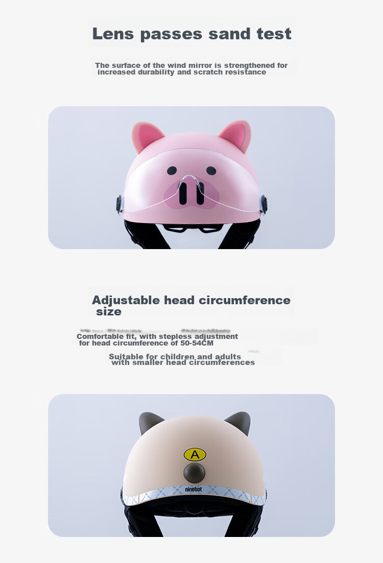 Ninebot Electric Summer And All-Season 3C Quality Children's Helmet, Siam Card (Suitable for Skateboards And Balance Bikes) 6