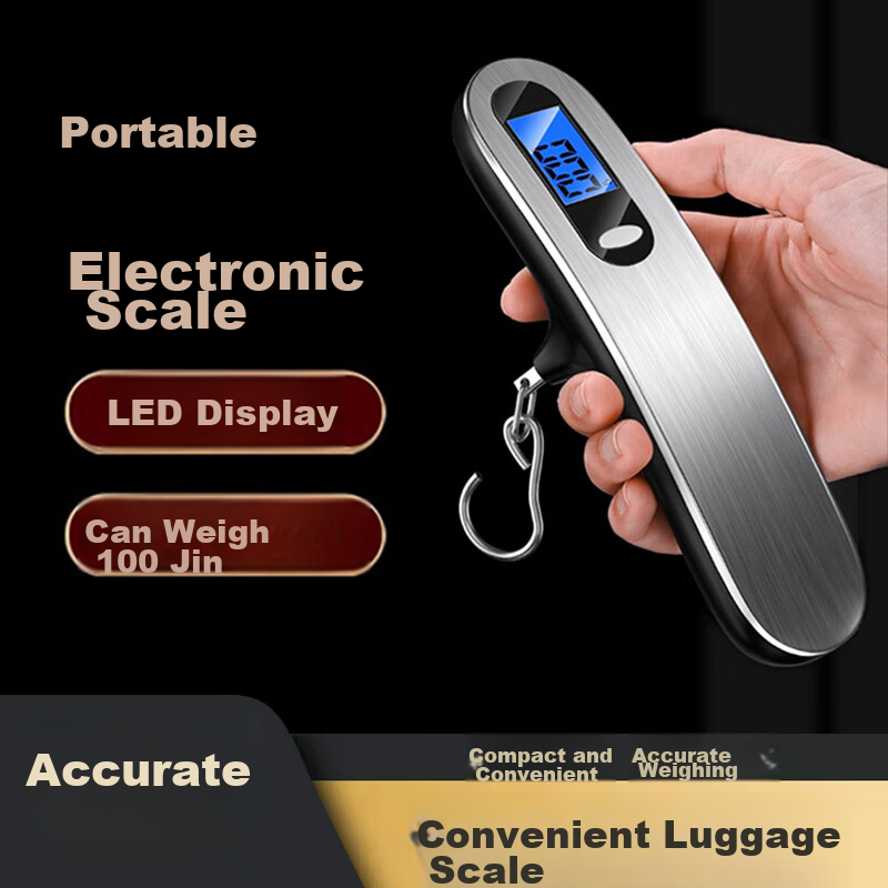 Dipuer High-Precision Handheld Electronic Scale, Portable Mini Accurate Hook Scale for Home Use, Luggage Weighing, Fish Scale, And Package Delivery
