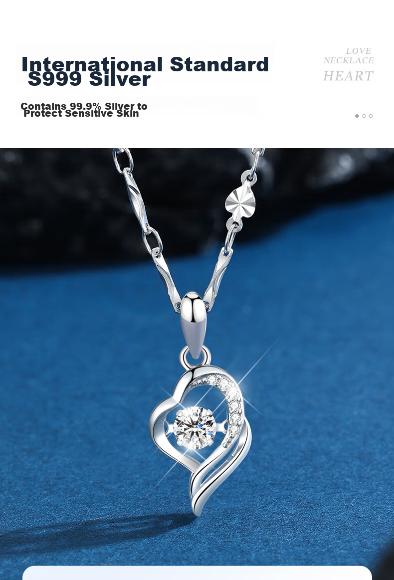 Zhenshangyin Chinese Gold Moissanite Pendant Sterling Silver Necklace for Women, New 2026 Mid-Autumn Festival Birthday Gift for Girlfriend 3