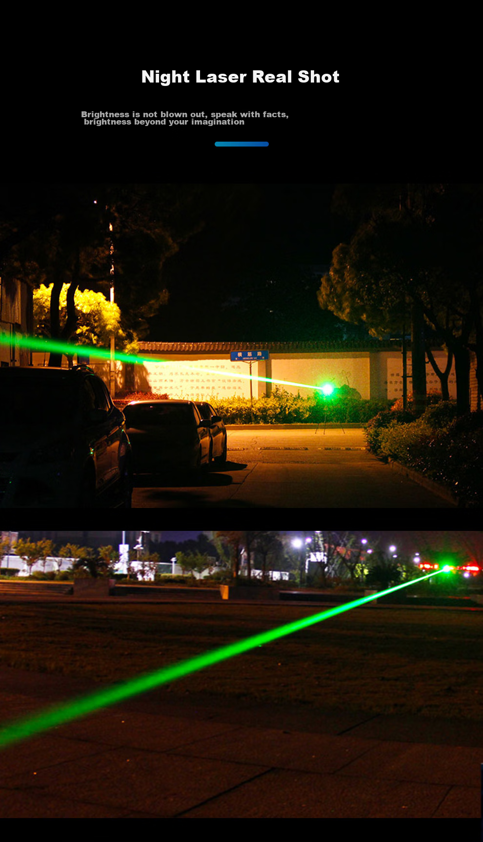 MOTIE M305 Laser Pointer, Green Light High-Power Laser, LED Screen Positioning Device, Rechargeable Flashlight, Long-Lasting Range, Outdoor Construction Site Engineering, Long-Distance Desert Star-Guiding Pe 5