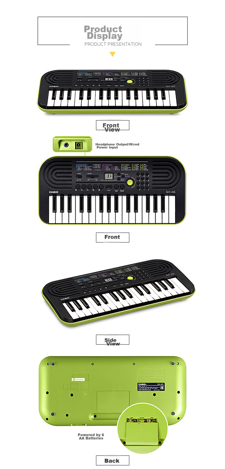 CASIO Electronic Keyboard CTS410 Black, Touch-Sensitive Keyboard, Professional Performance Teaching And Entertainment, 61-Key Electronic Keyboard 6