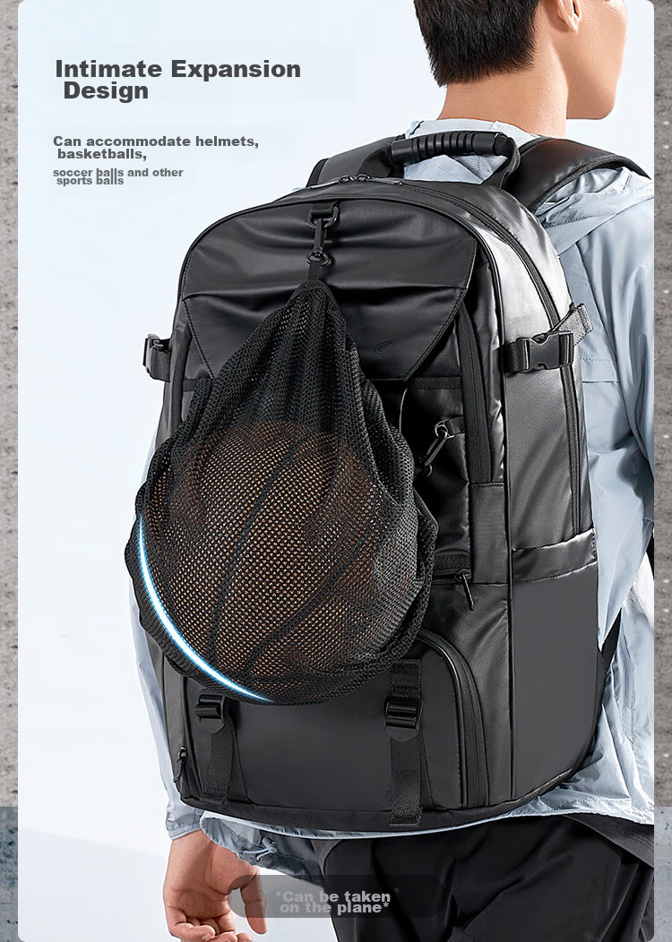 JD Original Black Knight 2026 New Outdoor Men's Backpack, Large Capacity 80L Hiking Sports Bag for Business Trips And Travel 7