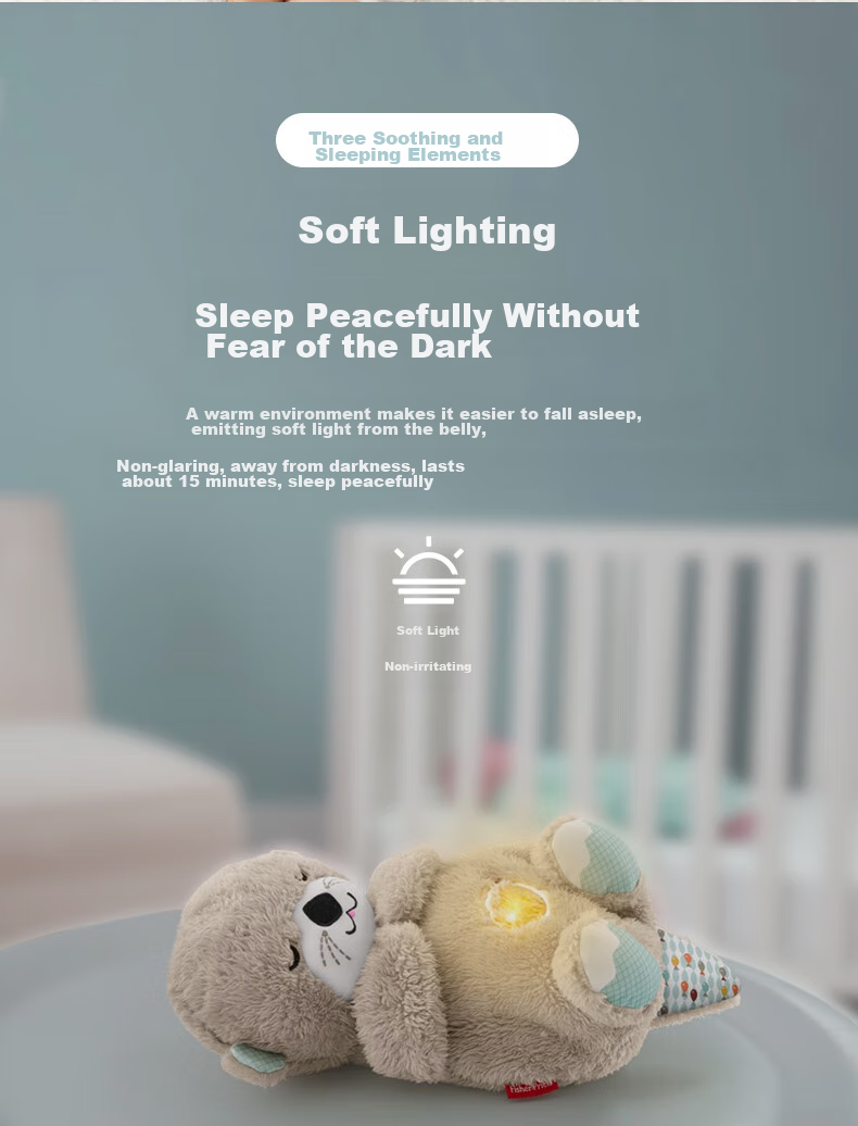 Fisher-Price Baby Toy, Comforting Doll, Sleep Aid, Birthday Gift - Musical Soothing Sleepy Otter GHL41 4
