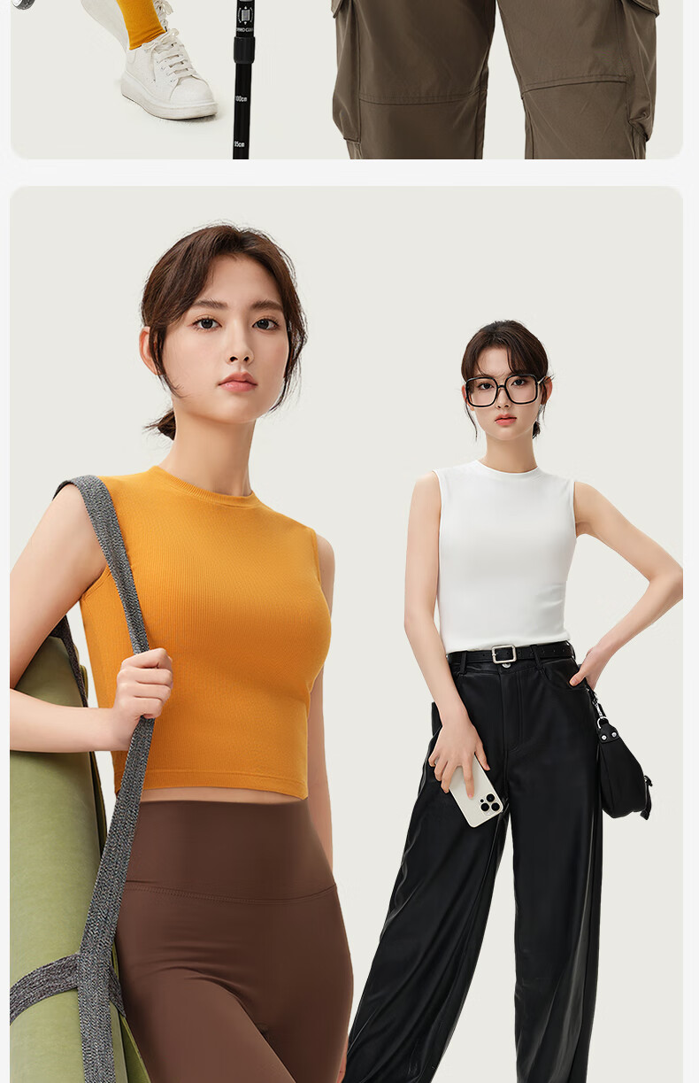 Jianyun Modal Cotton Camisole Tank Top for Women, Fashionable Sleeveless T-Shirt, Slim-Fit Undershirt, Can Be Worn As Outerwear, Lightweight Summer Top 12
