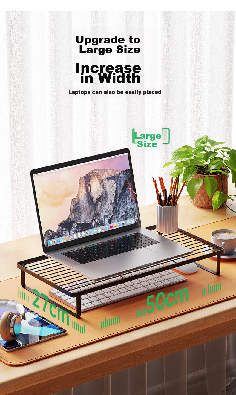 BIAZE Barbecue Stand Laptop White Cooling Stand Suspended Heightening Base Desktop Monitor Riser for 18-Inch Gaming Laptops Tianxuan 4 E-Sports Office Metal Stand 5