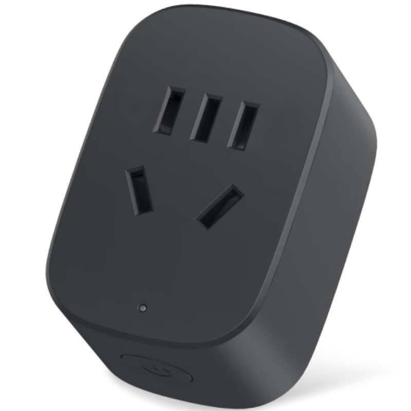 Beiruixiangrikui Intelligent Socket C1pro, Power-On Socket with Remote Control, WiFi Socket, Timer Switch, Remote Computer Power-On, Countdown Power-Off, Independent Safety Door, Flame-Retardant Shell Body, Black