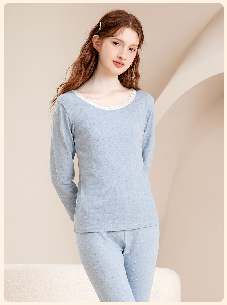Fenteng Women's Thermal Underwear Set [Moisturizing Plant Coconut Oil] 10A Antibacterial 2025 New Autumn Long Johns Set 24