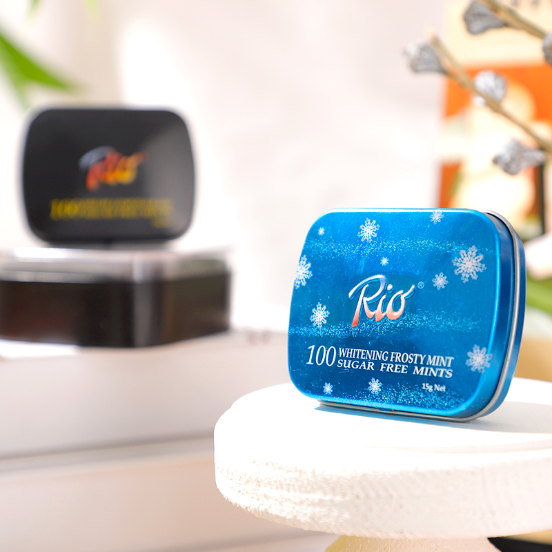 Rio 无糖薄荷糖 强劲清凉套装 15g*4盒 清润口香糖 清新口气休闲零食