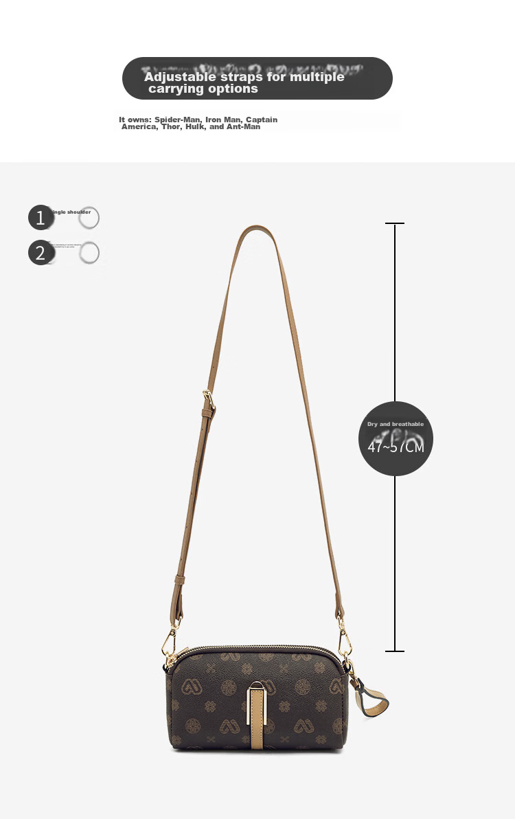 Laorentou Ladies Handbag, Large Capacity, Monogram Shoulder Bag, Crossbody Bag, Phone Pouch, Small Purse, Valentine's Day Gift 10