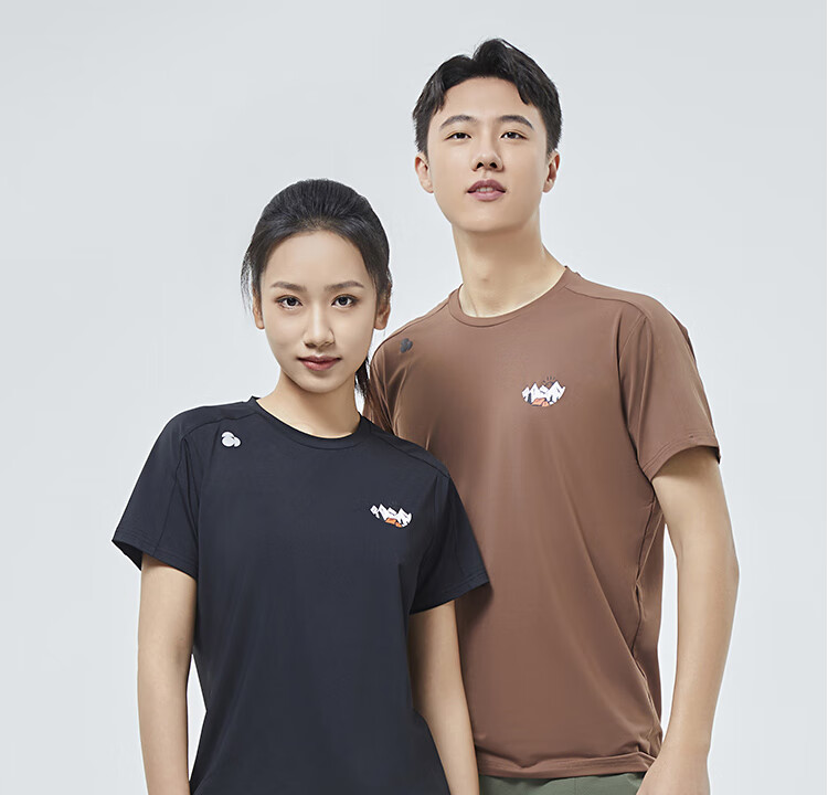 SCALER Ice Rainbow Quick-Dry T-Shirt for Men And Women, Spring/summer New Arrival, Sports Running Breathable Round Neck Outdoor Short Sleeve F4115567 34