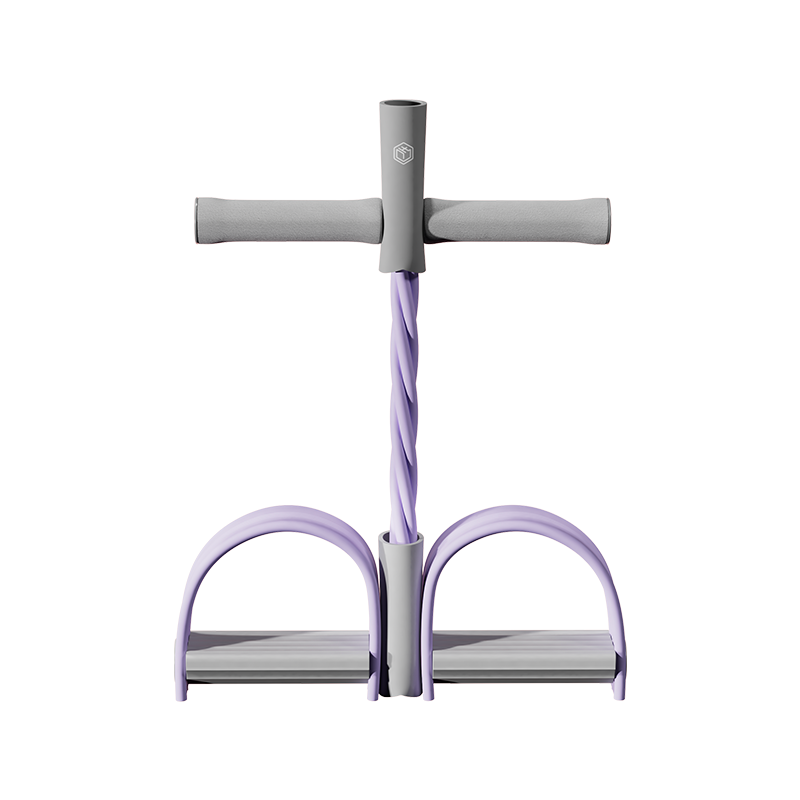 JD Original Foot-Pedal Resistance Band, Yoga Pull Strap, Elastic Rope Fitness Equipment, Sit-Up Assist Device, Foot-Pedal Abdominal Exercise, Purple