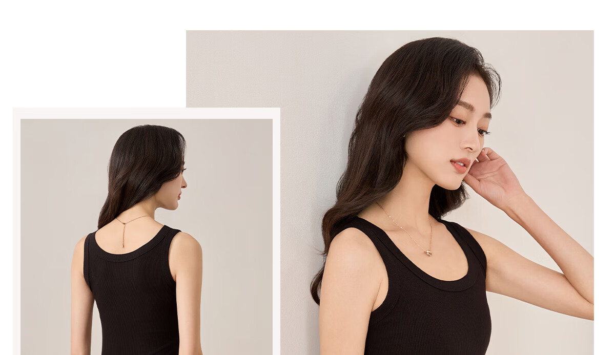Chushen Spring And Summer Camisole for Women, Simple Versatile U-Neck Fashion Inner Wear Tank Top S13KB4548 20