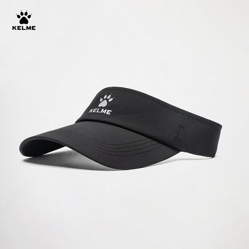 KELME Visorless Running Cap New Summer Marathon Sun Visor Outdoor Sports Cycling Cap for Men, Black, One Size Fits All
