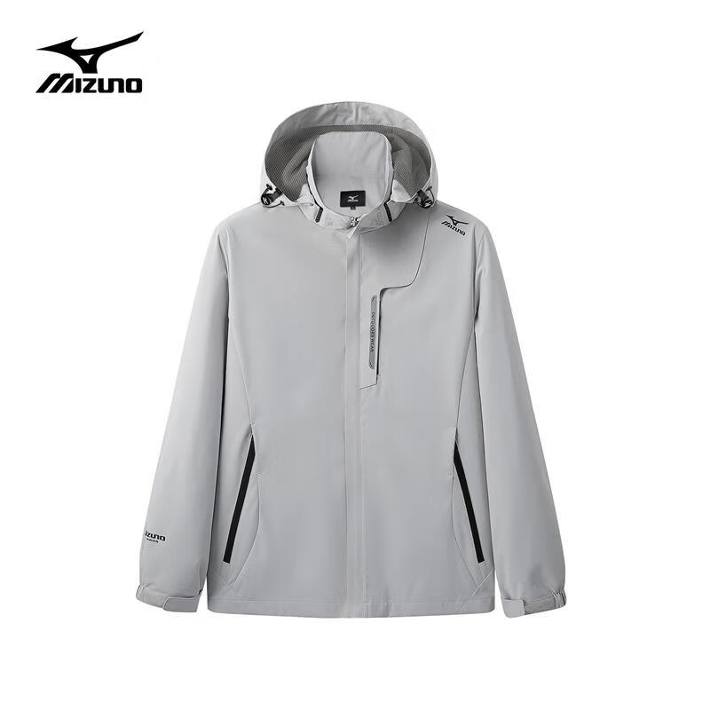 MIZUNO Outdoor Casual Jacket for Men And Women, Spring And Autumn Lightweight Windproof And Waterproof Couple's Coat RTA2CC3103