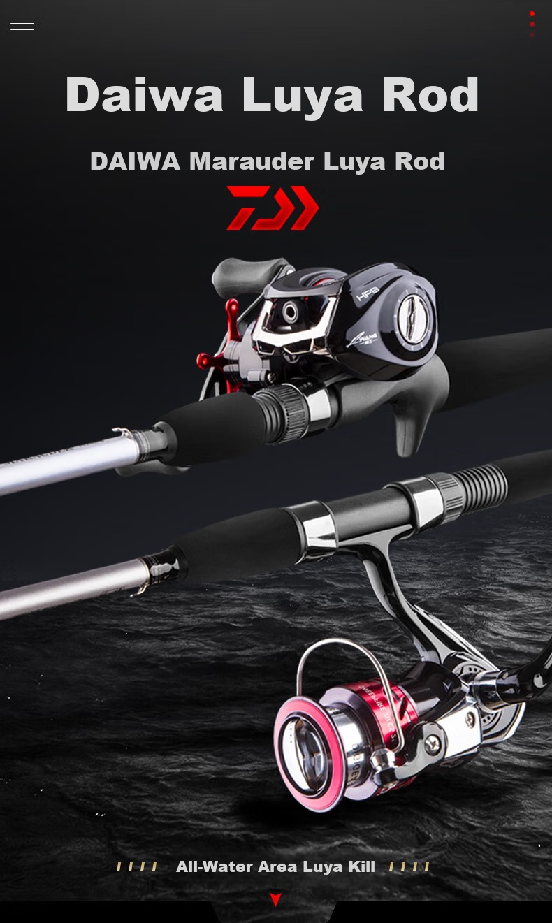 DAIWA Lure Rod Complete Set, MaRauder Spinning Rod, Carbon Fiber Casting Rod, 2.44m + Straight Handle + Spinning Reel + Lure Line 2