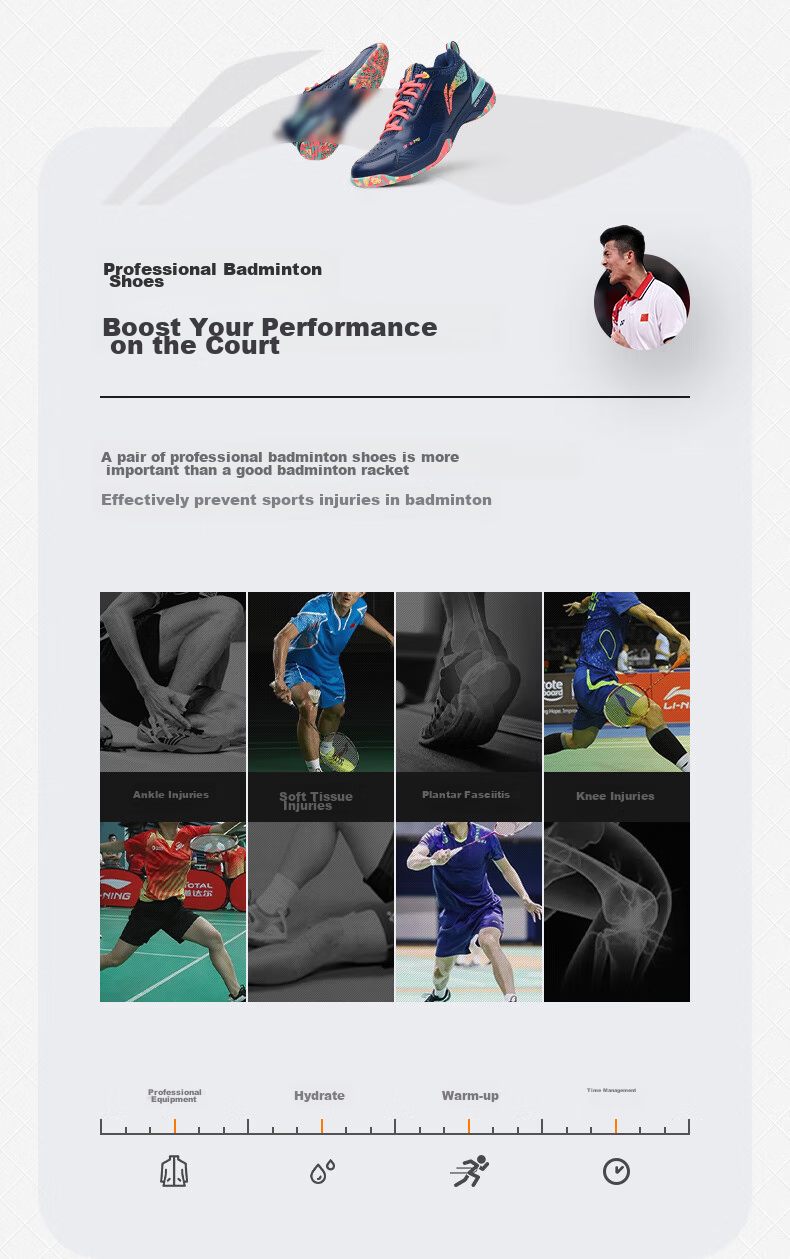 Li-Ning Badminton Shoes, Unisex Quick-Start Professional Competition Shoes, Knife Edge PRO, Standard White, Size 36 3