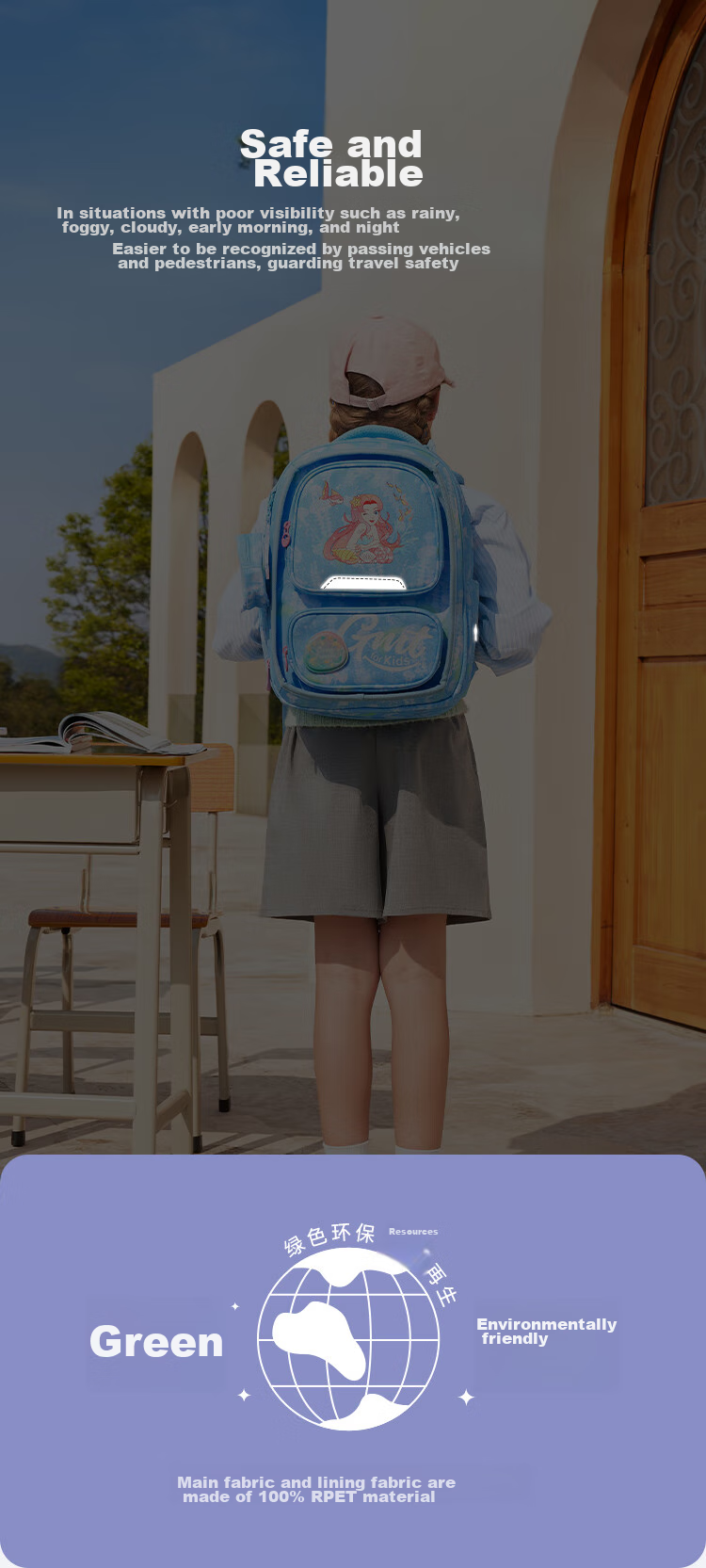 Gmt for Kids Backpack, Elementary School Student Shoulder Bag, Children's Ultra-Light Spine Protection And Load Reduction Gift, Expandable Backpack for Grades 1-6, Women Fish Desig 7