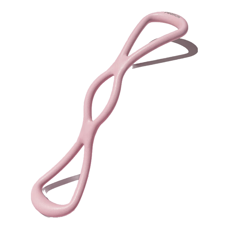 PROIRON 8-Shaped Resistance Band, Elastic Band, Shoulder Opener, Back Trainer, Home Use TPR Figure-Eight Rope, Pink