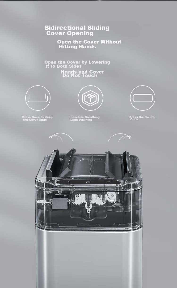JD Original Stainless Steel Smart Sensor Trash Can 15L with Lid for Bathroom, Kitchen, Living Room And Office 4