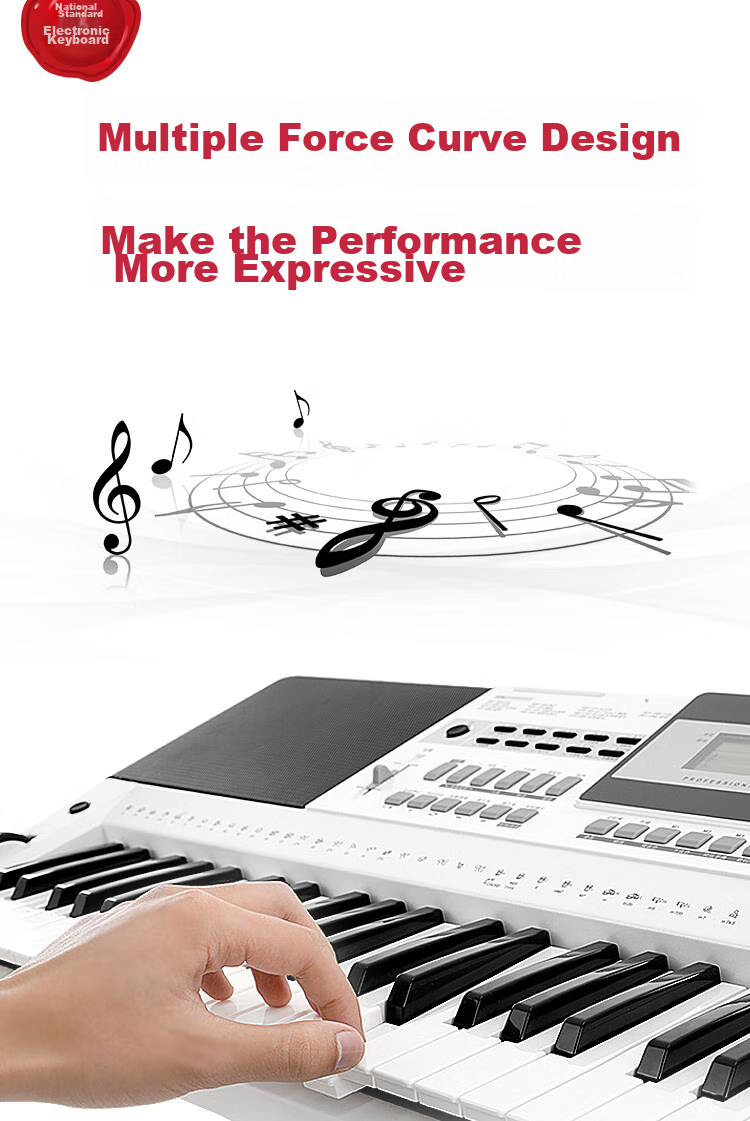 MEDELI Electronic Keyboard MK110 Beginner Recommended 61-Key Touch-Sensitive Keyboard 9