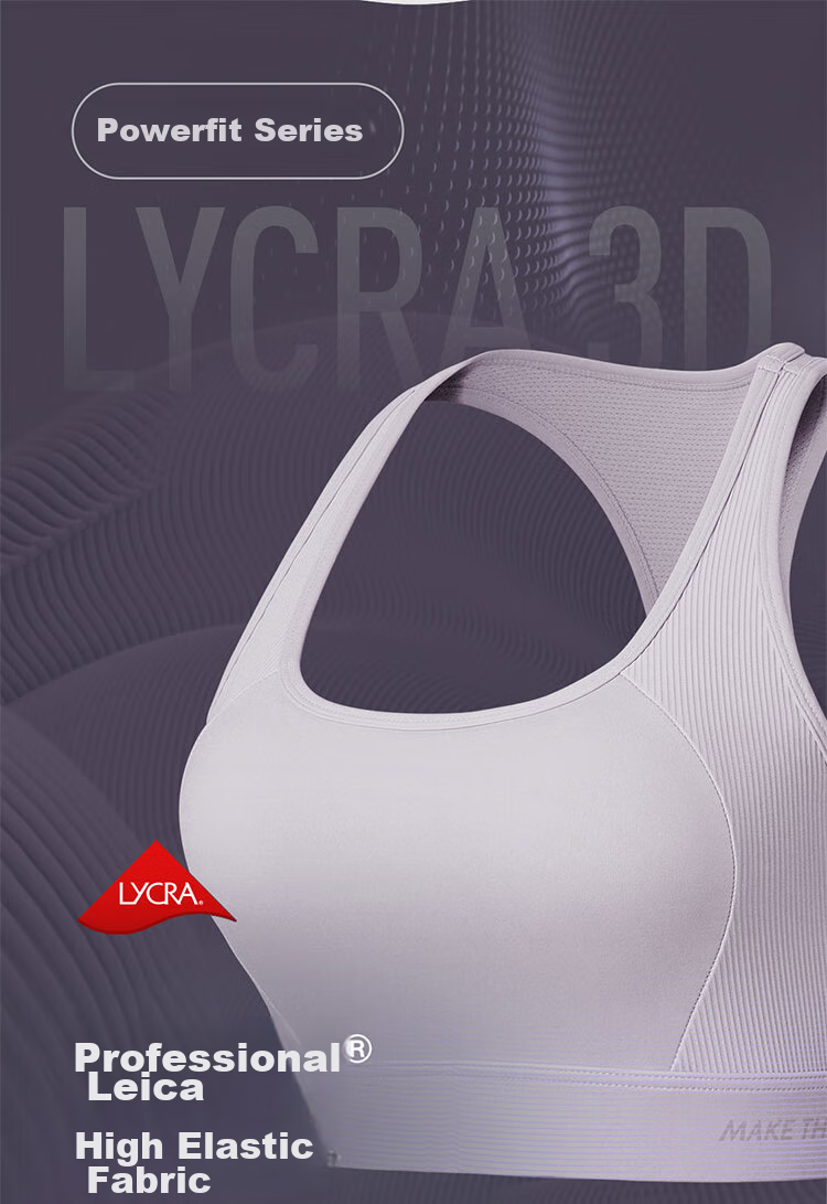 Keep High-Intensity Sports Bra, Anti-Sagging, Side Support, Training Bra for Running, Summer Wear, Shock-Absorbing, Milkshake Purple, M 4