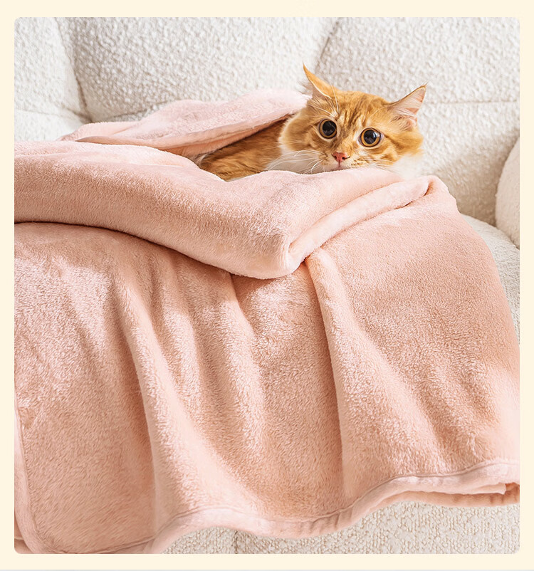 JD Original Cat Snuggle Blanket, Flannel Cat-Feel Class A Quilt, Summer Nap Air Conditioning Blanket, Sofa Throw, Xiao Hui Hui, 1x1.4m 6