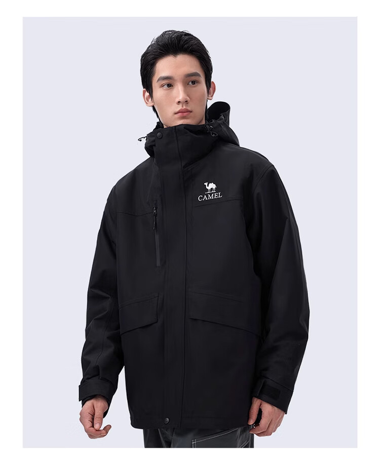 CAMEL Outdoor Jacket, Classic Workwear ICON Three-In Fleece Inner Liner, Mountaineering Suit, M Size 10