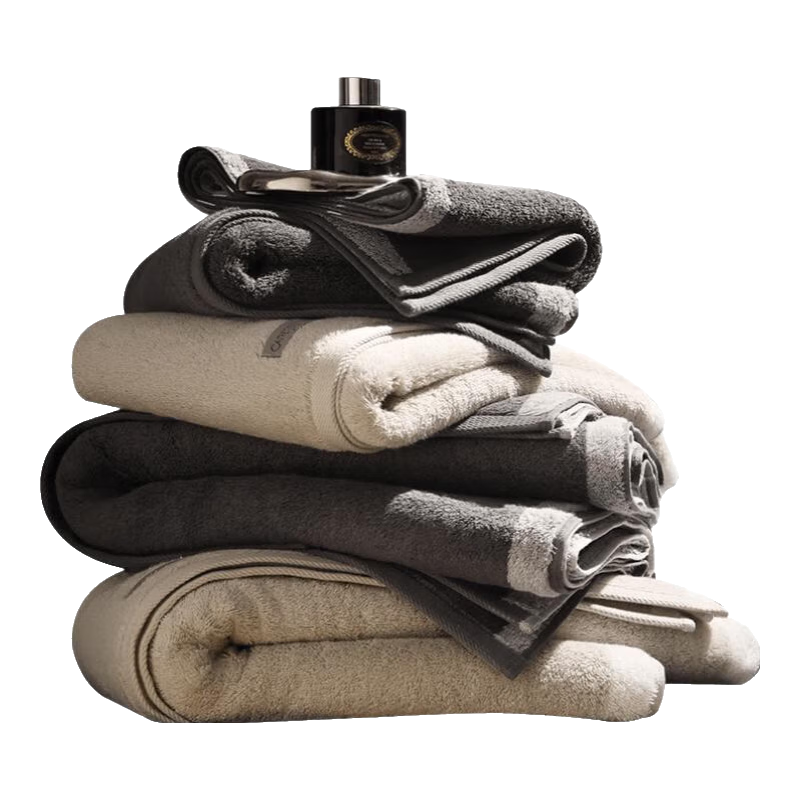 Canasin Egyptian Cotton Bath Towel [First Class Series], High-Quality Pure Cotton Ultra-Soft Bath Towel for Men And Women, Beige Gray, 150*80cm