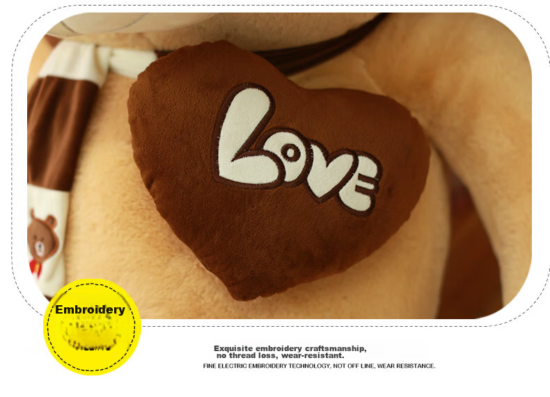 Hushixiaobao, Bear Plush Toy Gift for Teacher's Birthday, Present for Female Friends And Sisters, Large Teddy Bear Doll, Hugging Bear for Sleeping 14