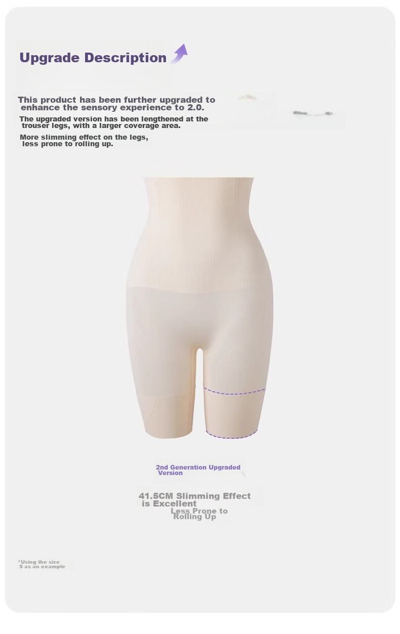 Curvilism [Victoria Song Style] Cloud Waist-Slimming Hip-Lifting Pants for Women Shaping Waist High-Waist Leggings Nude XL Size 41