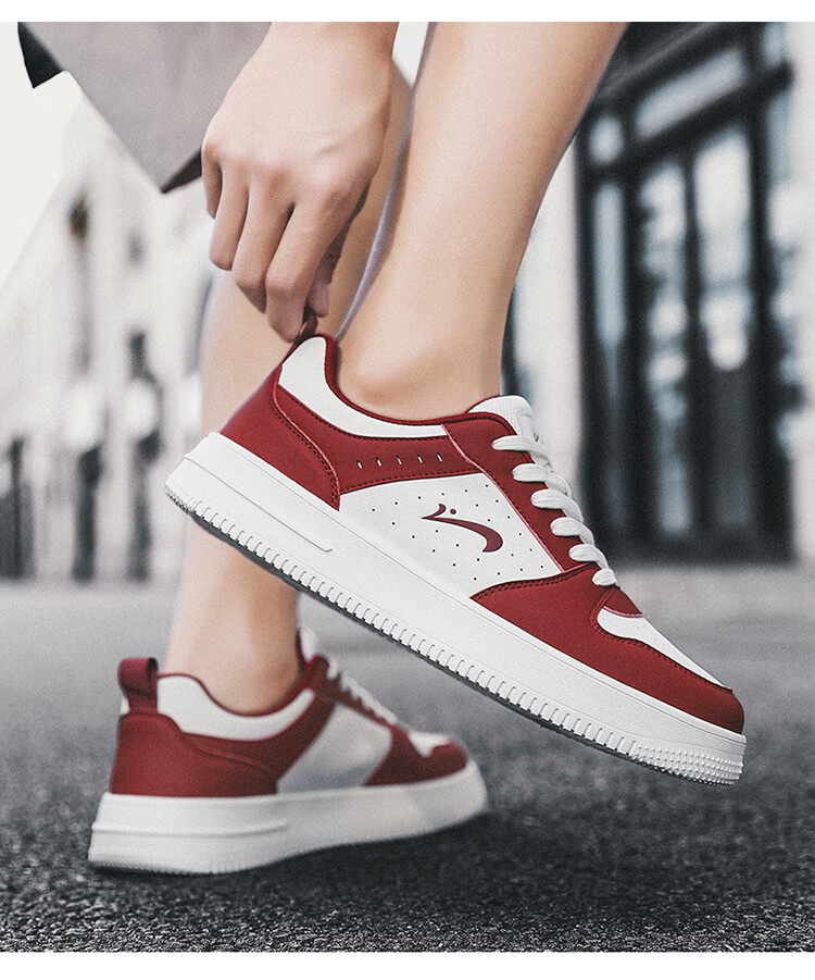 Guirenniao Women's Sneakers New Couple Casual Shoes Thick Sole Sports Shoes White/Black Size 38 9