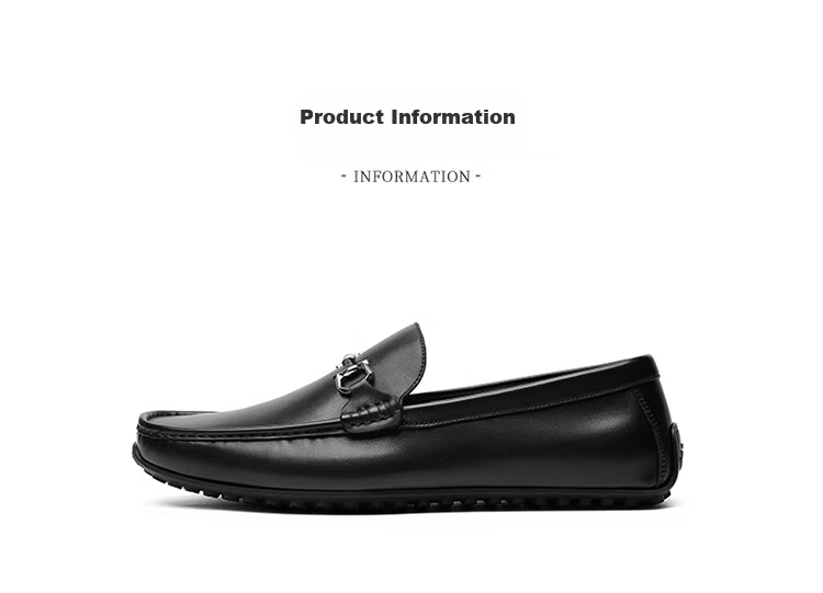 Goldlion Men's Loafers, Slip-On Shoes, Lightweight And Comfortable, Business Casual Shoes, G567310469AAB, Black, Size 41 17