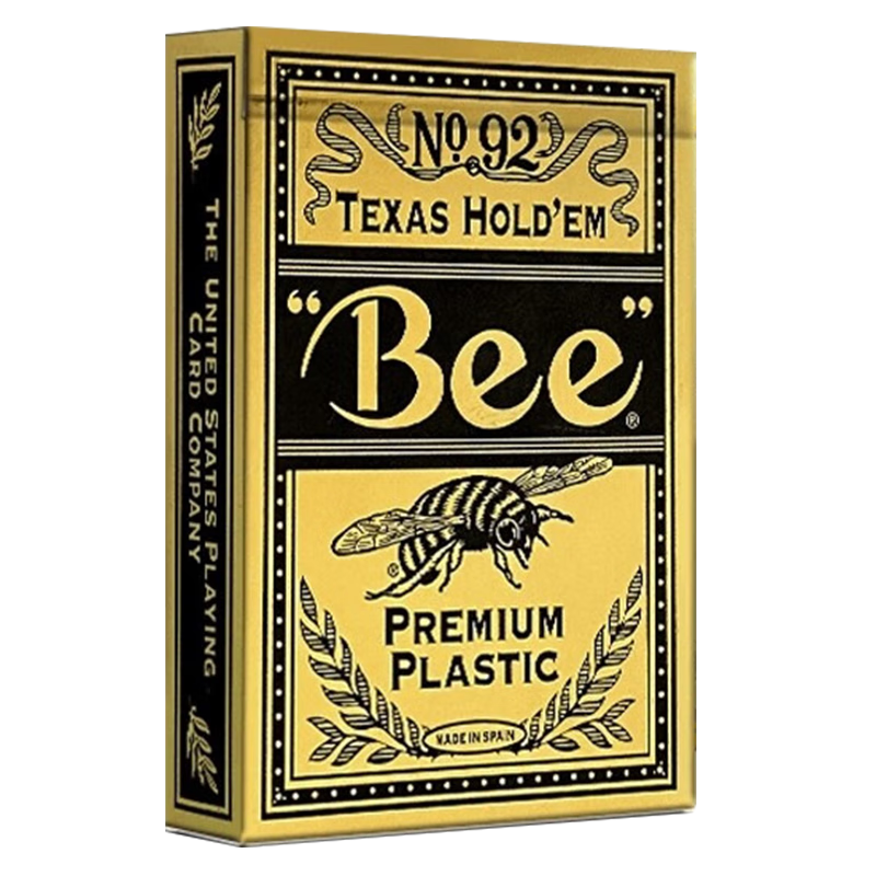 Bee Entertainment-Specific Plastic Texas Hold'em Large-Character Wide PVC Waterproof Durable Imported Blue PLC-316