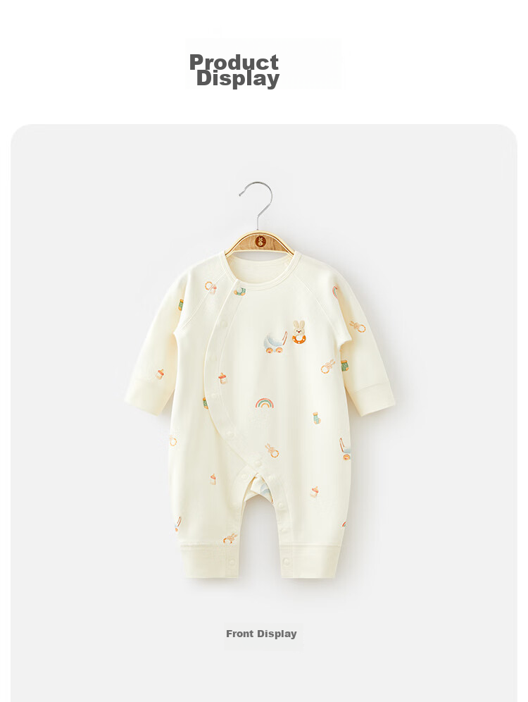 Wismorni Baby Clothes Spring And Autumn, Unisex Infant Romper, Pure Cotton Long-Sleeve Bodysuit, Crawling Suit, Spring Outfit, Cute 12
