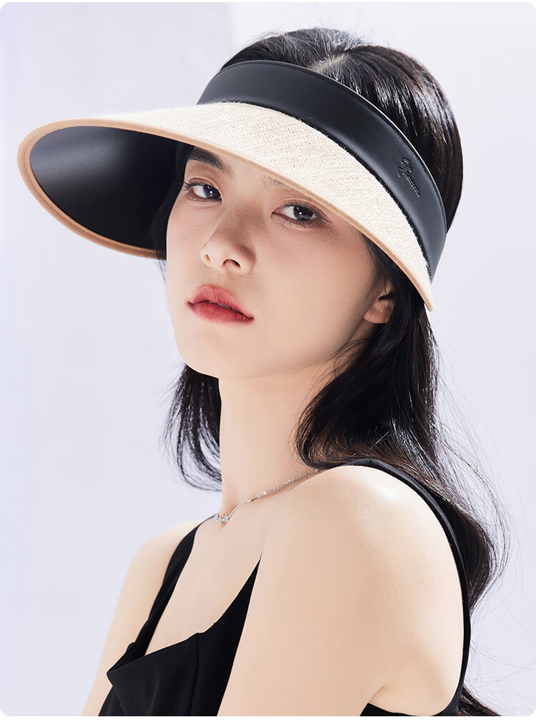 JIUMU Sun Protection Hat for Women, Sun Visor Cap, Sun Hat, Visor Hat, Cool Hat, Summer Outdoor Face-Covering UV-Resistant Hat for Wome 15